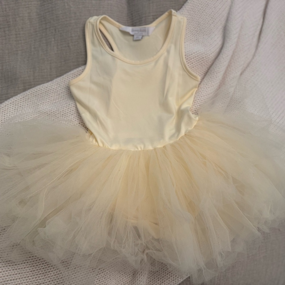 Cream Dance Costume with Tutu Skirt